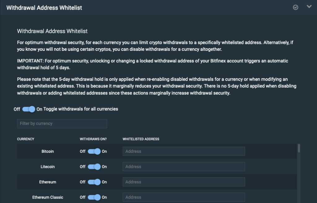bitfinex-review-withdrawal-address-whitelist